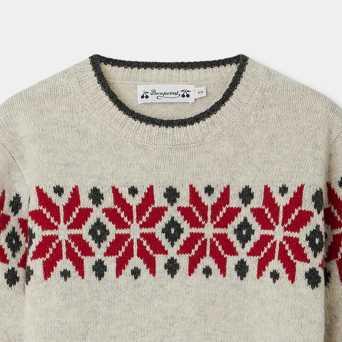 Boys Light Grey Wool Sweater