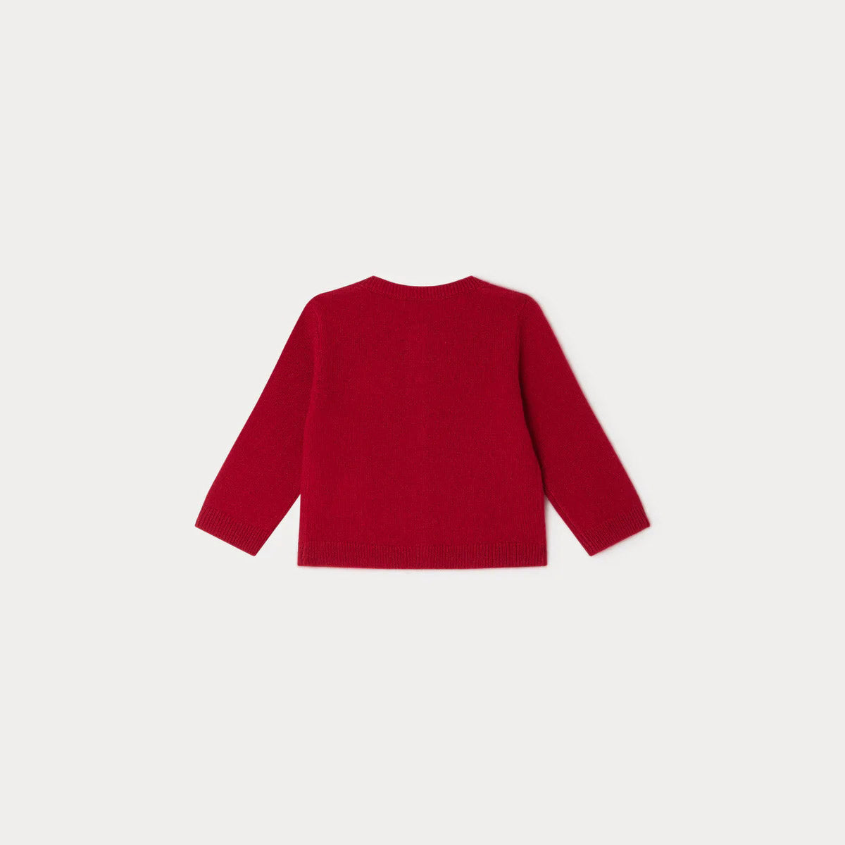 Baby Girls Red Cashmere Cardigan