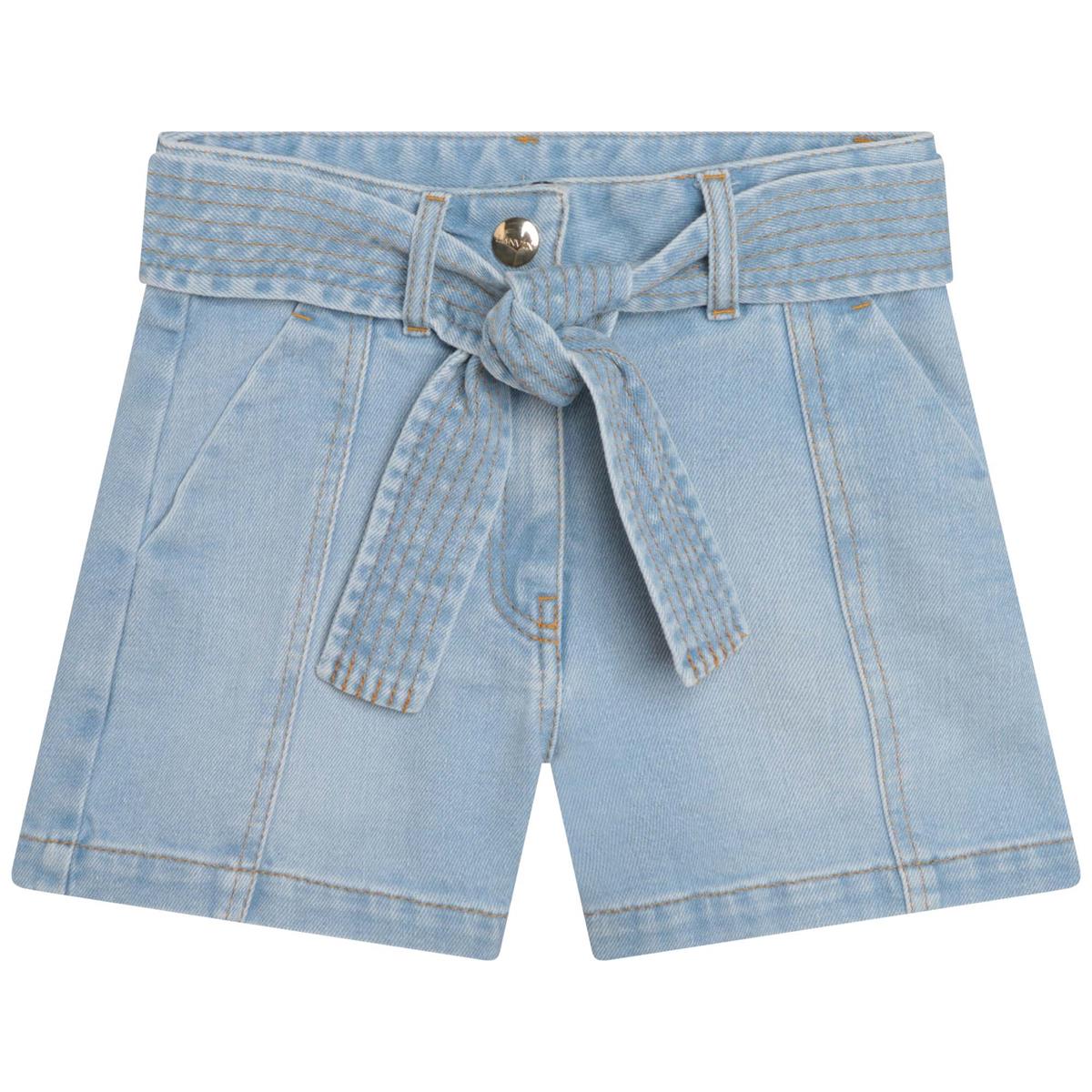 Girls Blue Denim Shorts