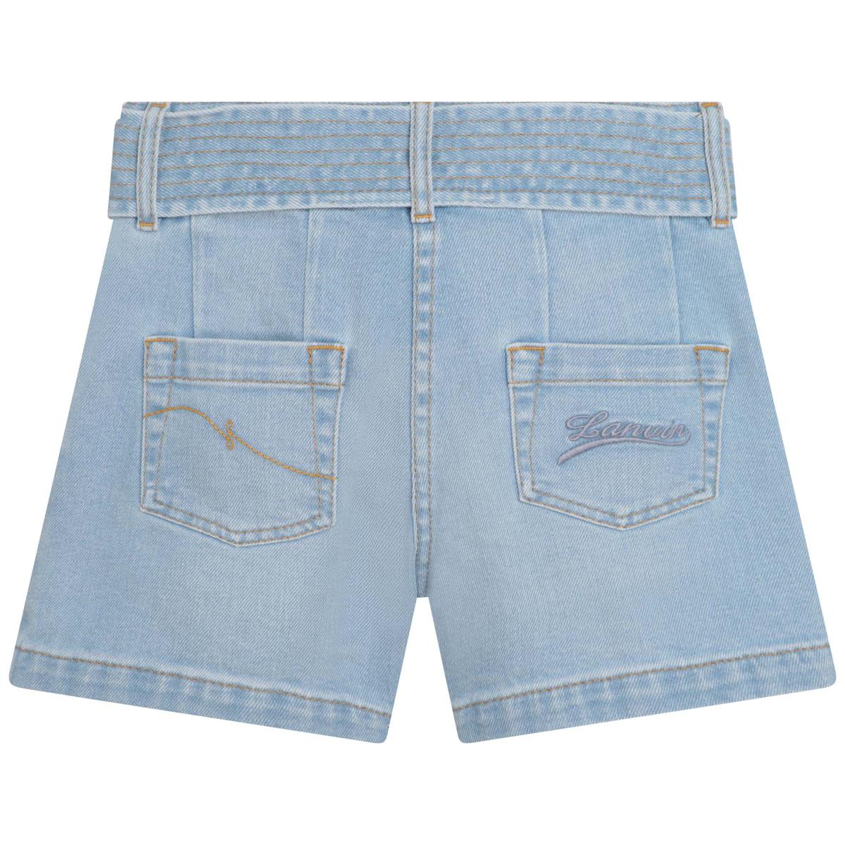 Girls Blue Denim Shorts