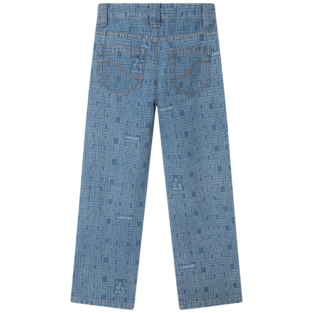 Girls Blue Denim Trousers