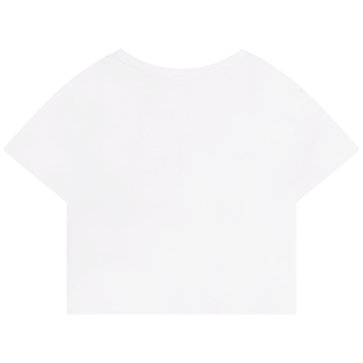Girls White Logo T-Shirt
