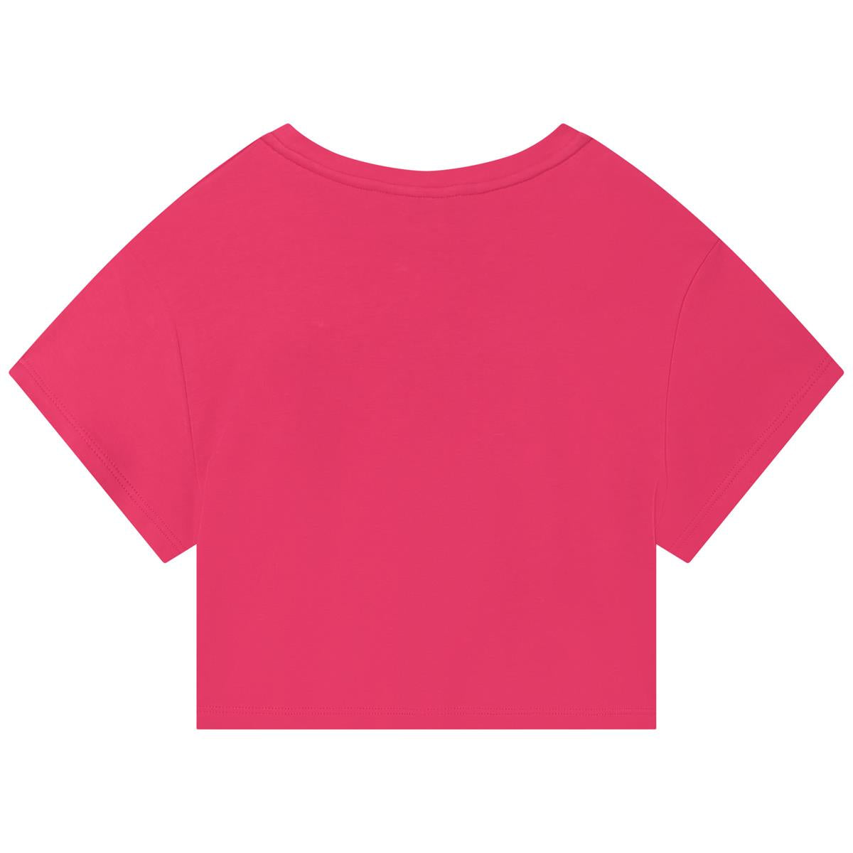 Girls Fuschia Logo T-Shirt