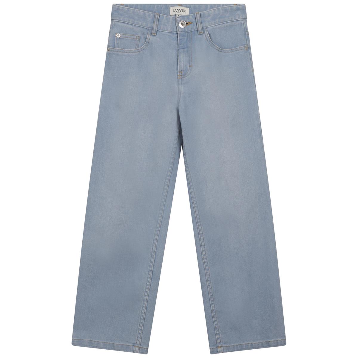 Girls Blue Denim Trousers