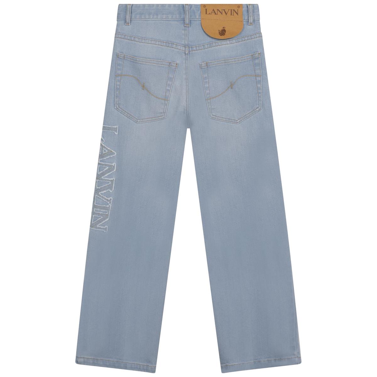 Girls Blue Denim Trousers