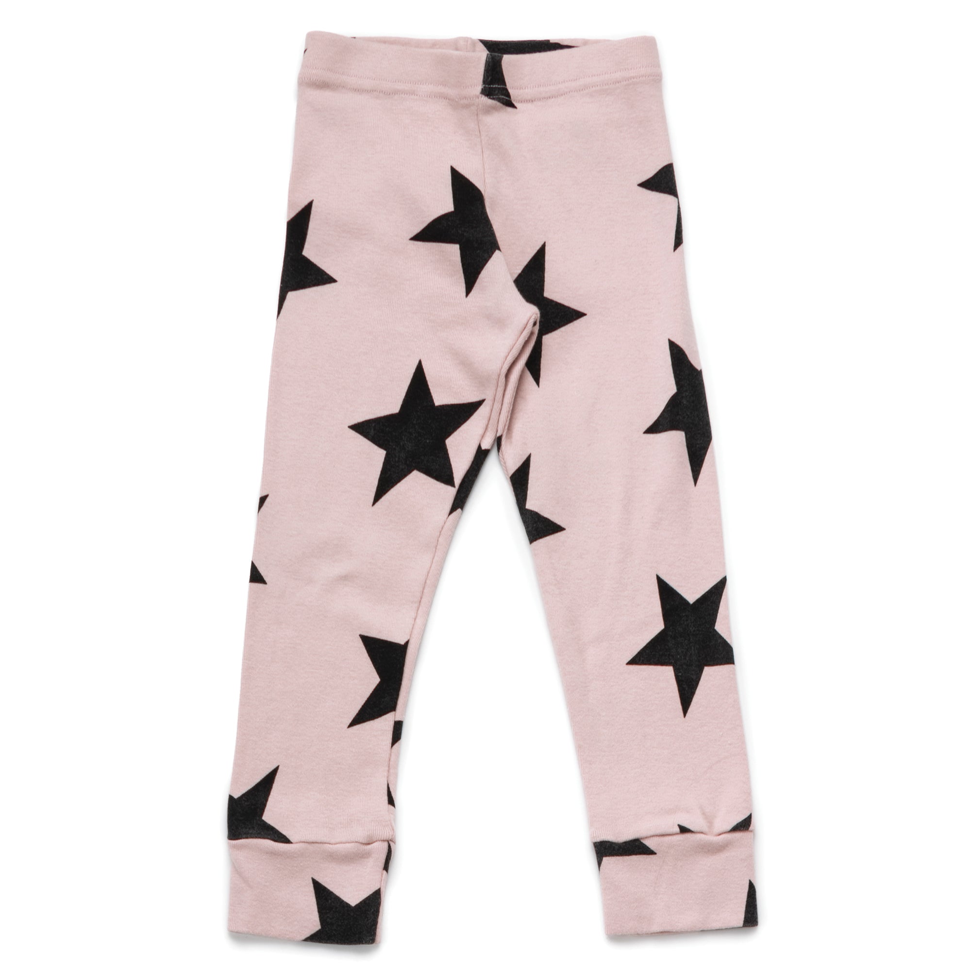 Baby Girls Pink Cotton Star Leggings