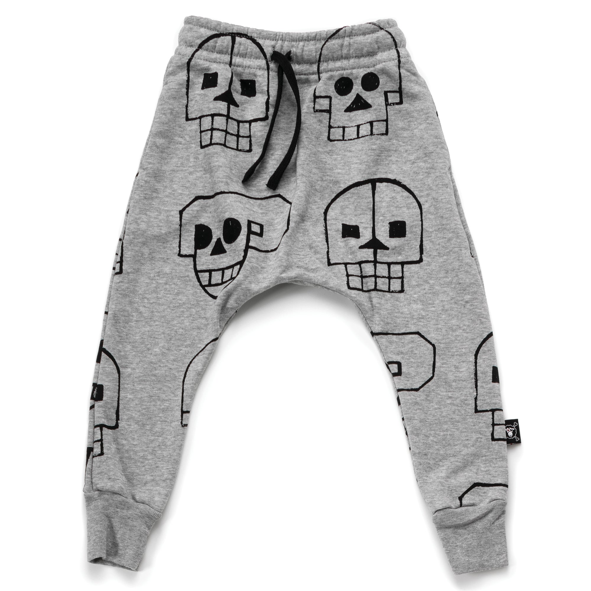 Baby Boys Heather Grey Cotton Trousers