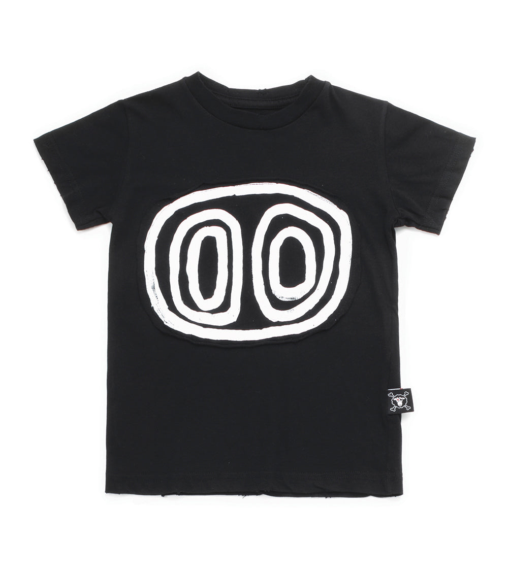 Boys Black Eyes Cotton T-shirt