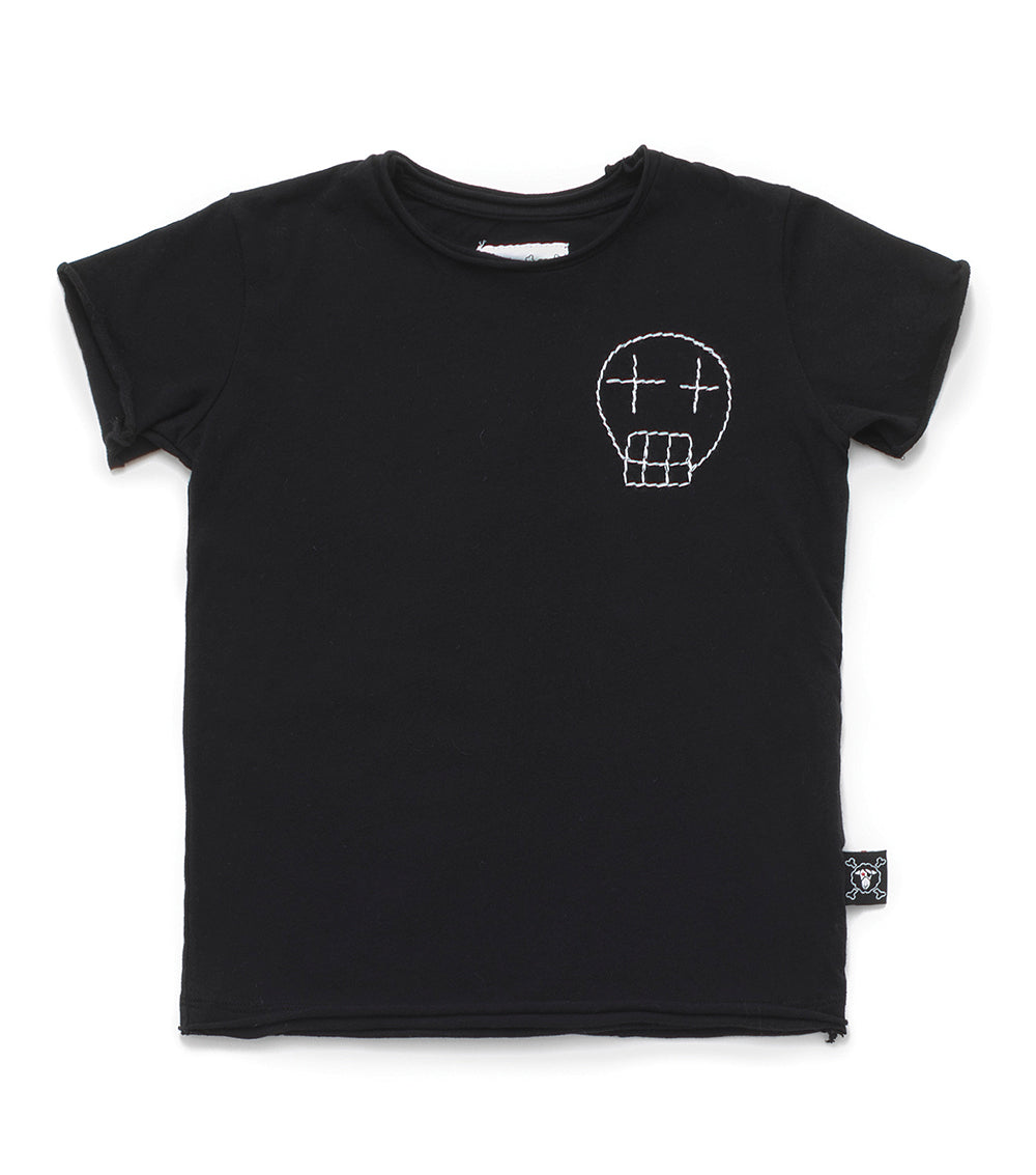 Baby Boys Black Cotton T-shirt