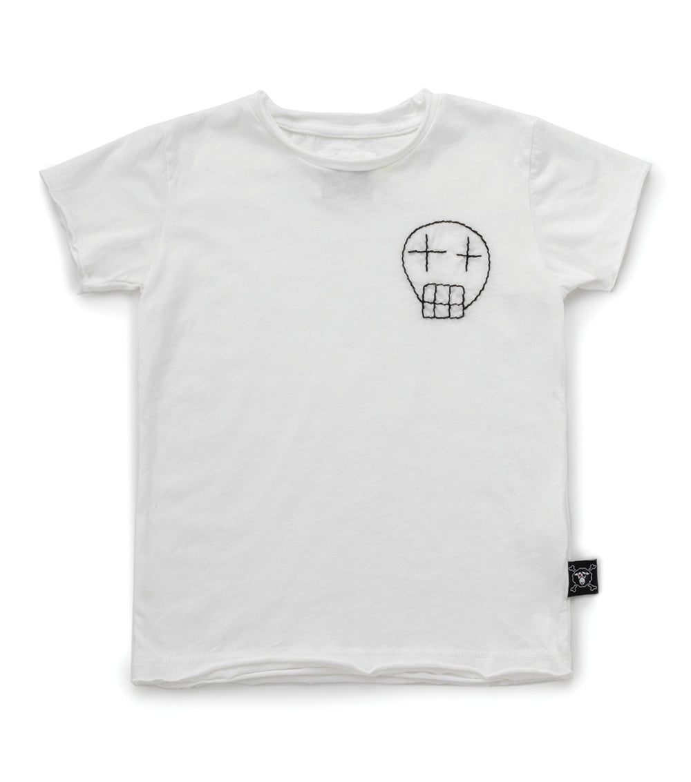 Baby Boys White Cotton T-shirt