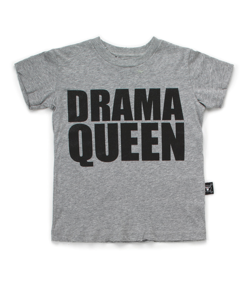 Baby Boys & Girls Grey Queen Cotton T-shirt