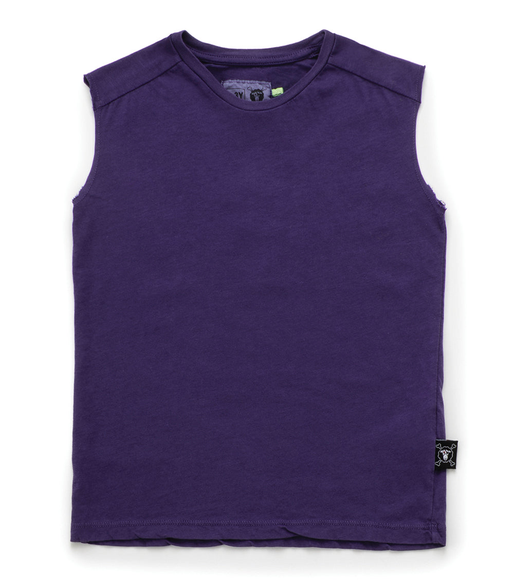 Baby Boys & Girls Deep Purple Cotton Shirt