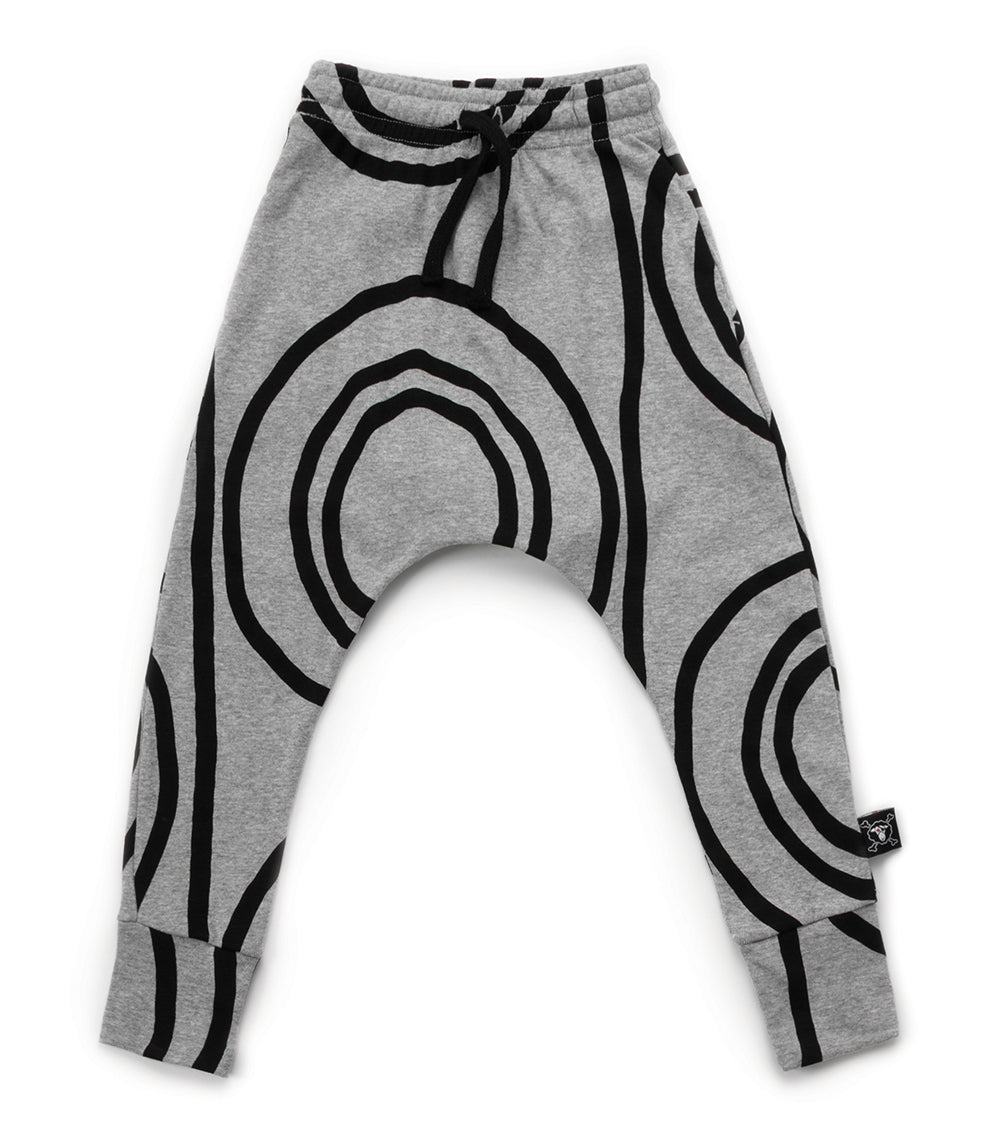 Baby Girls Grey Light Circle Baggy Trousers