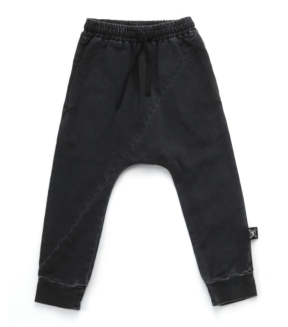 Boys Washed Black Denim Trousers