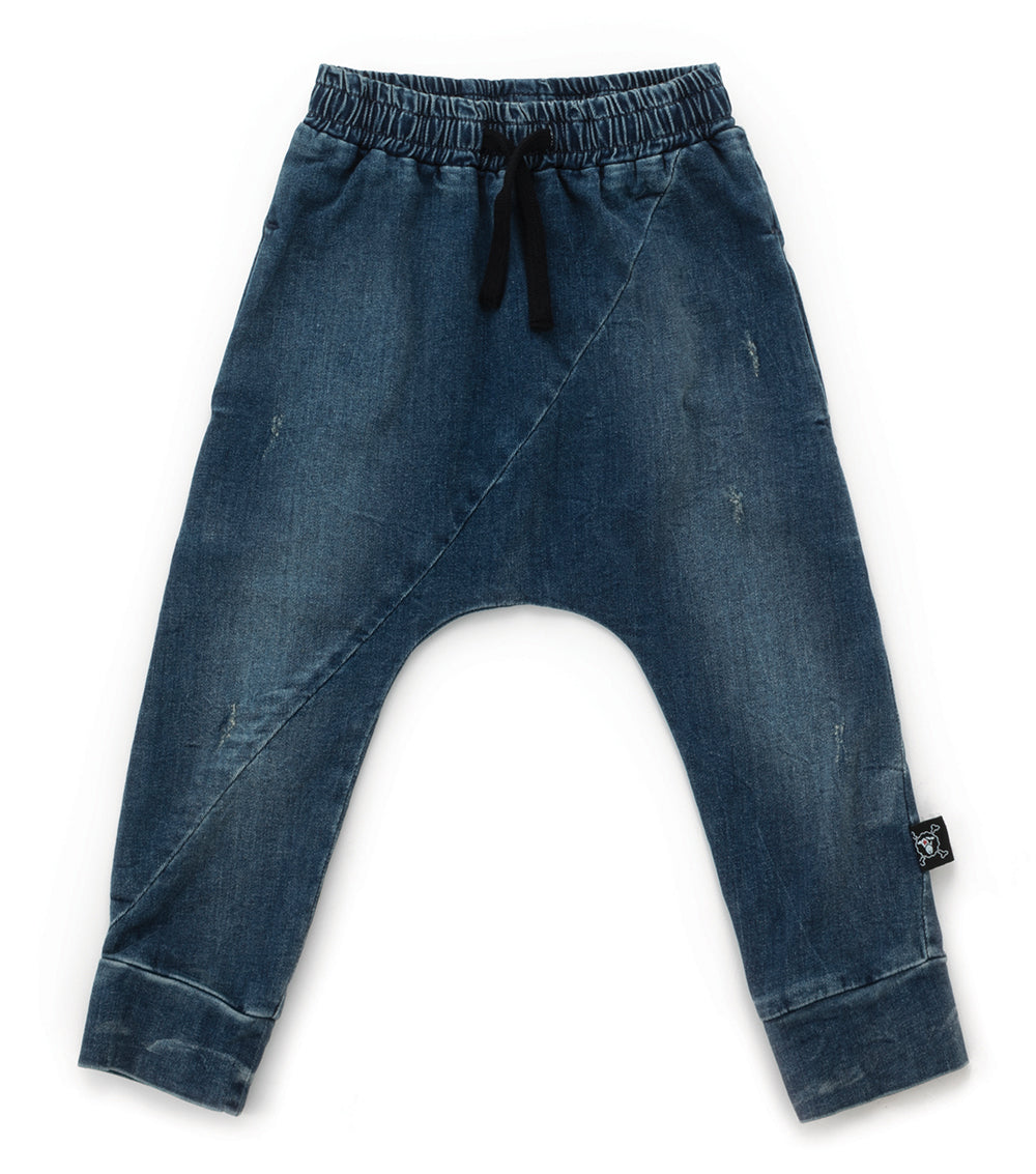 Boys Washed Denim Trousers