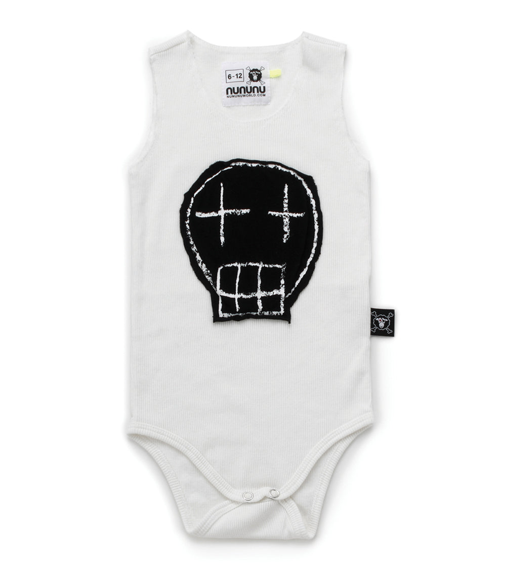 Baby Boys White Sketch Babysuits