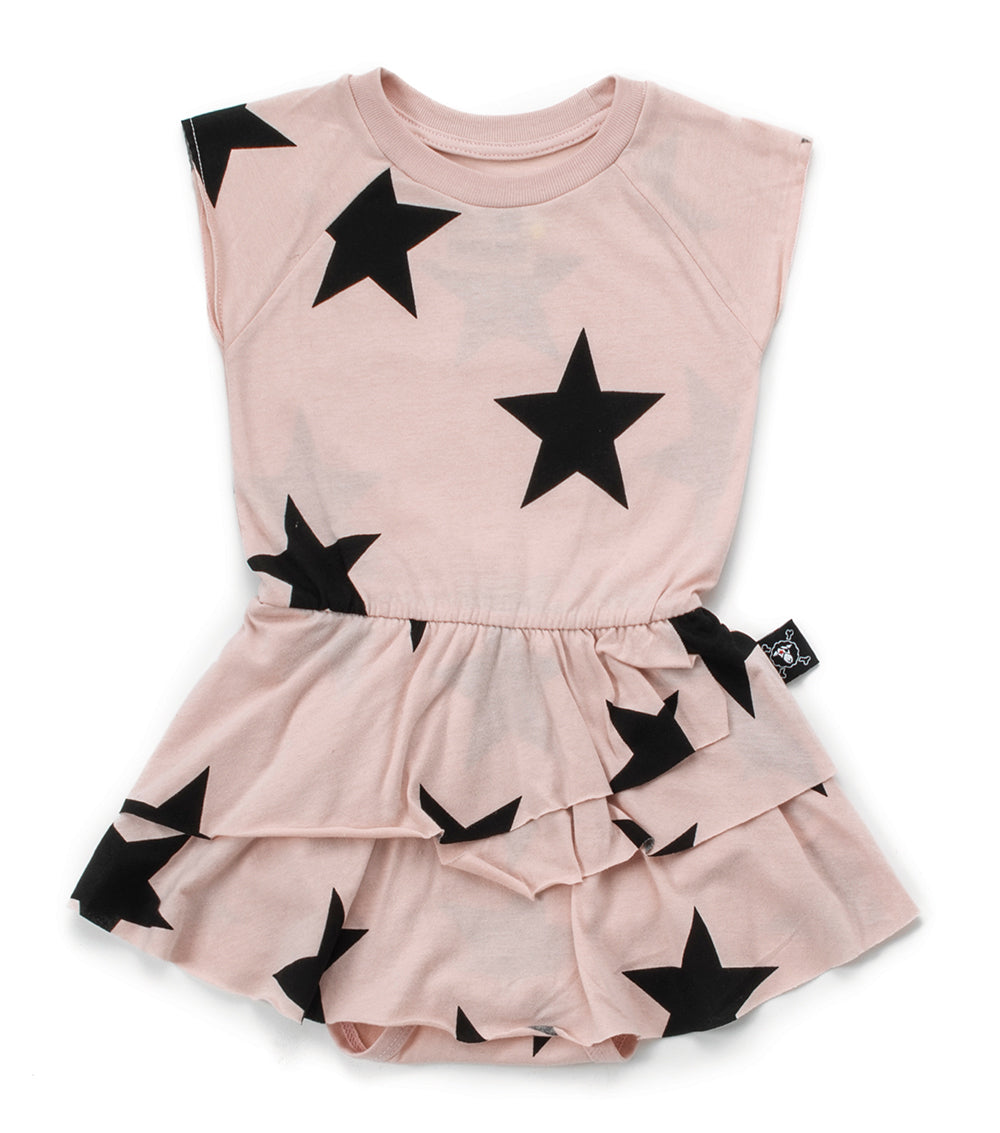 Baby Girls Pink Star Sleeveless Dress