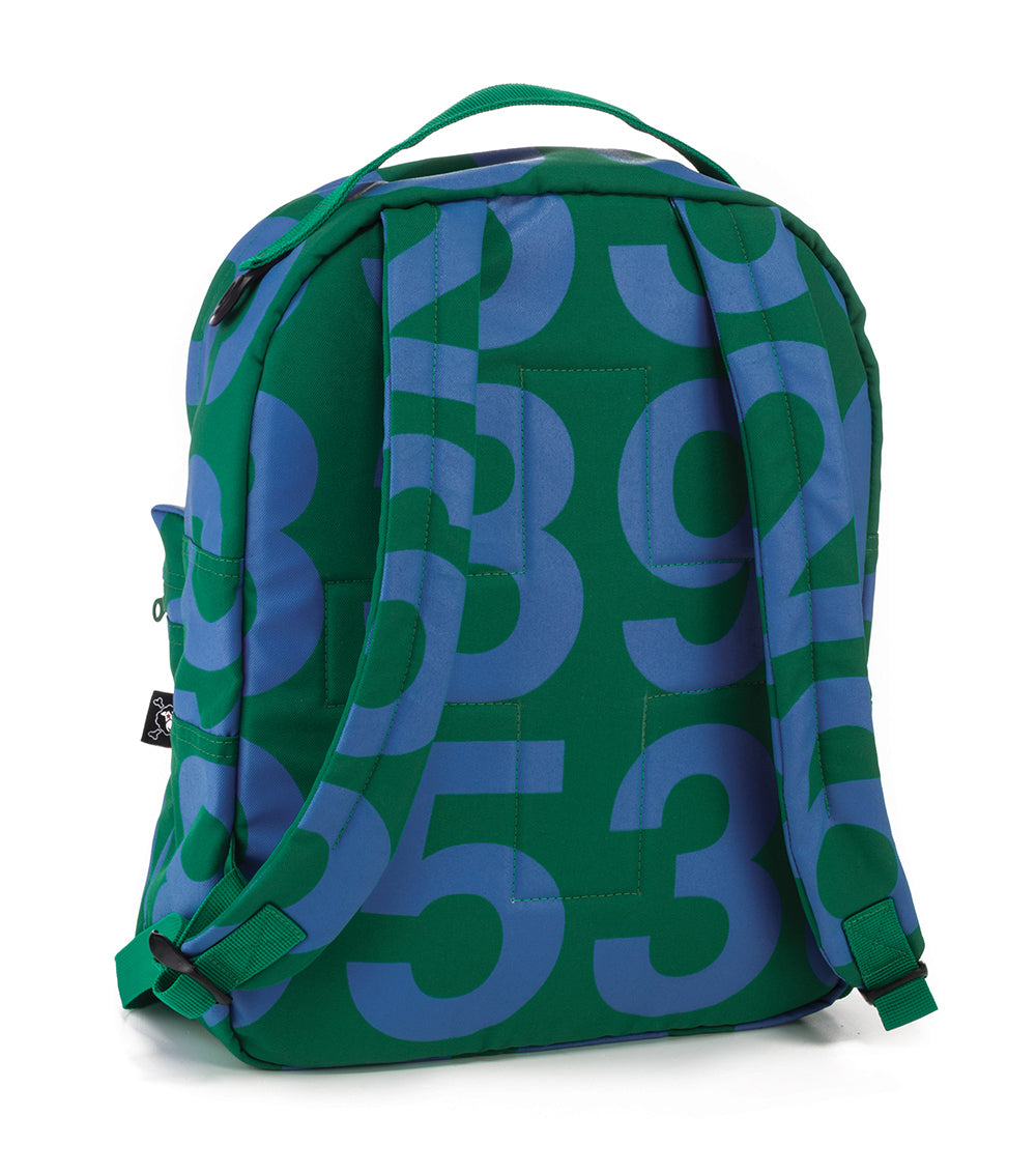 Baby Boys Green Number Backpack
