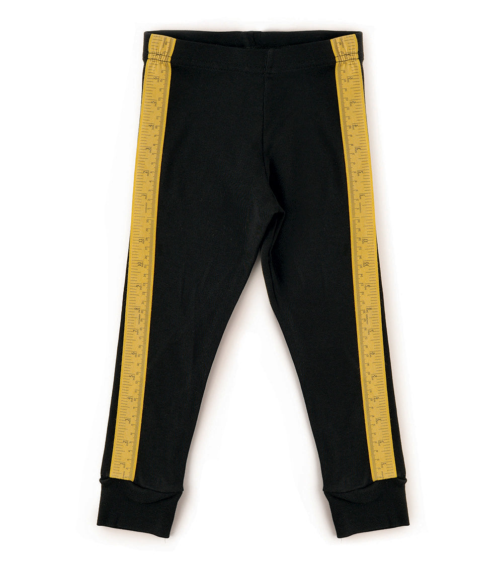 Boys & Girls Black Cotton Leggings