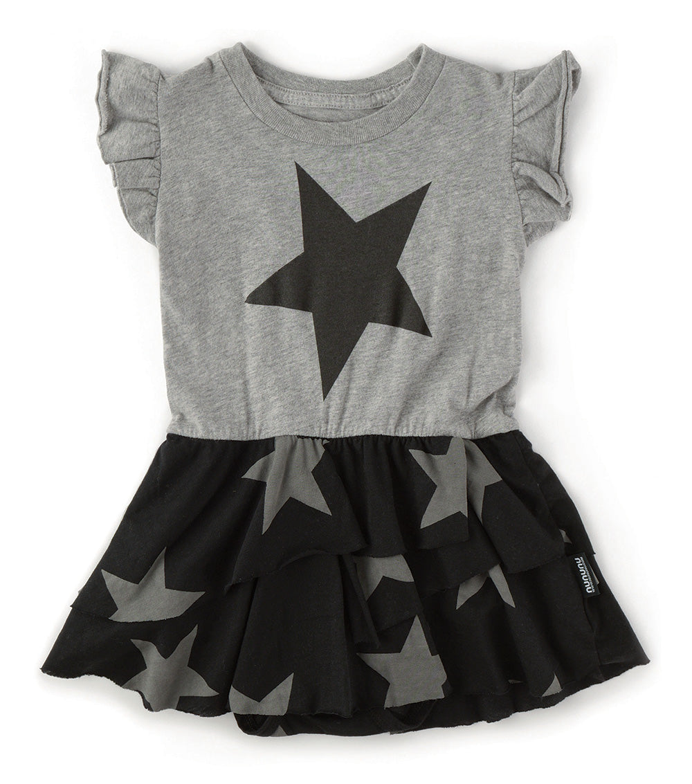 Baby Girls Grey Cotton Dress