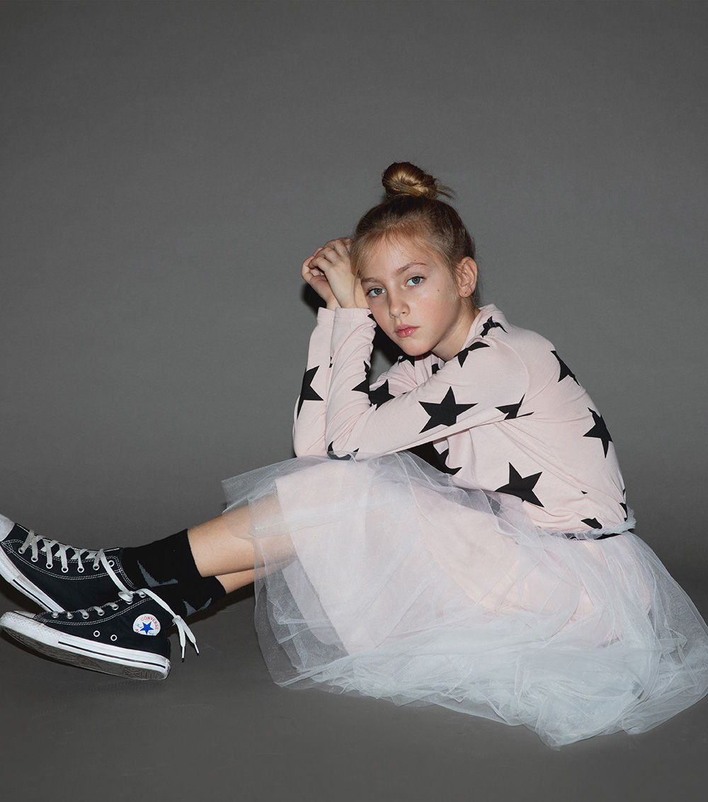 Girls Pink Star Dress