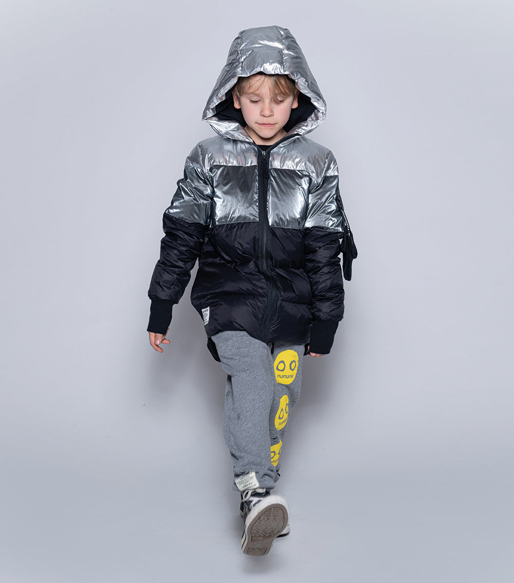 Boys & Girls Black Padded Down Coat