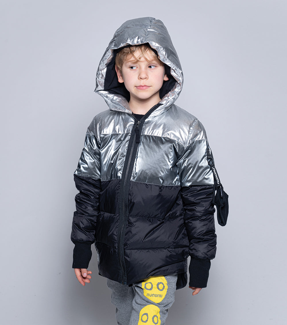 Boys & Girls Black Padded Down Coat