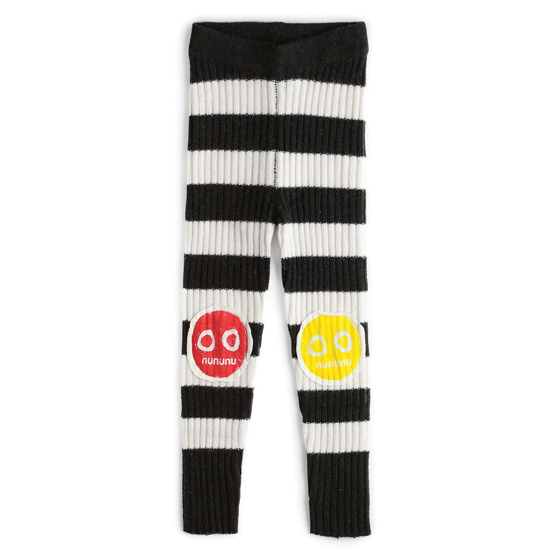 Boys & Girls Black Stripes Cashmere Leggings