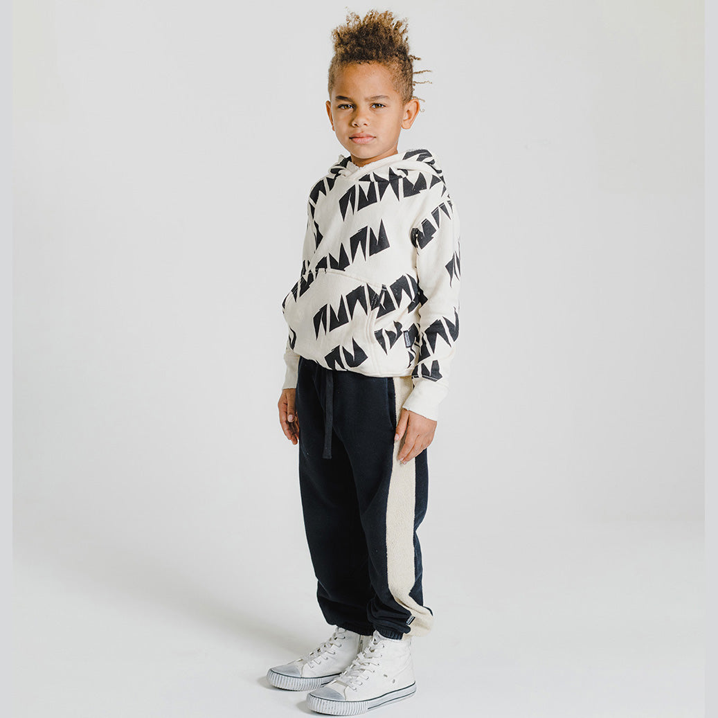 Boys & Girls Black Cotton Trousers
