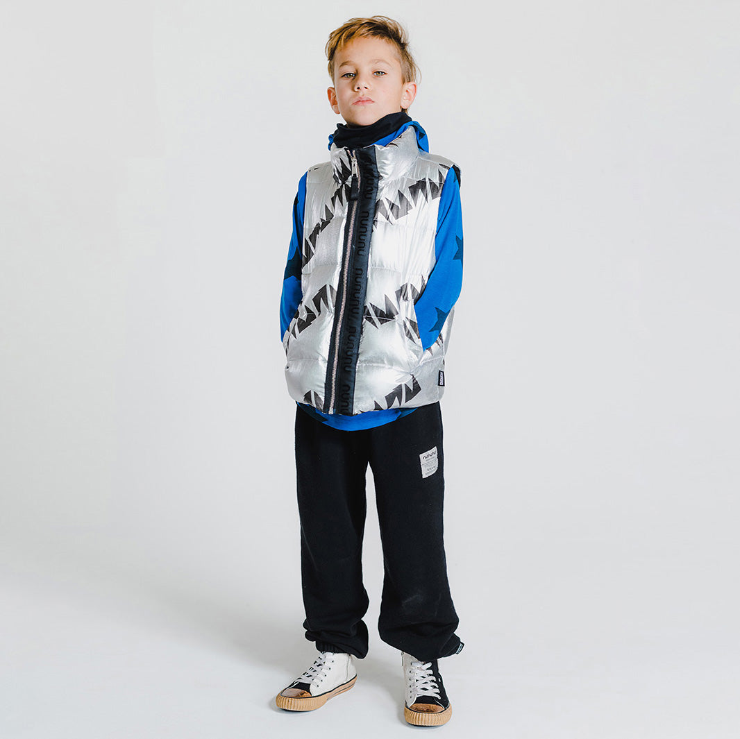 Boys & Girls Black Cotton Trousers