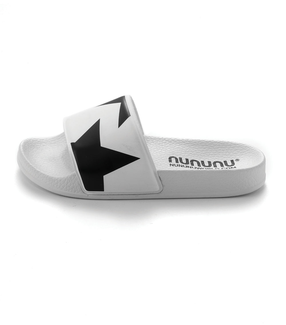 Girls White & Black Sandals