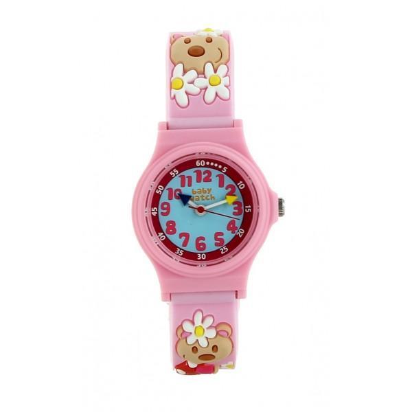 Girls Light Pink Bear Cub Watch（3-6Y）