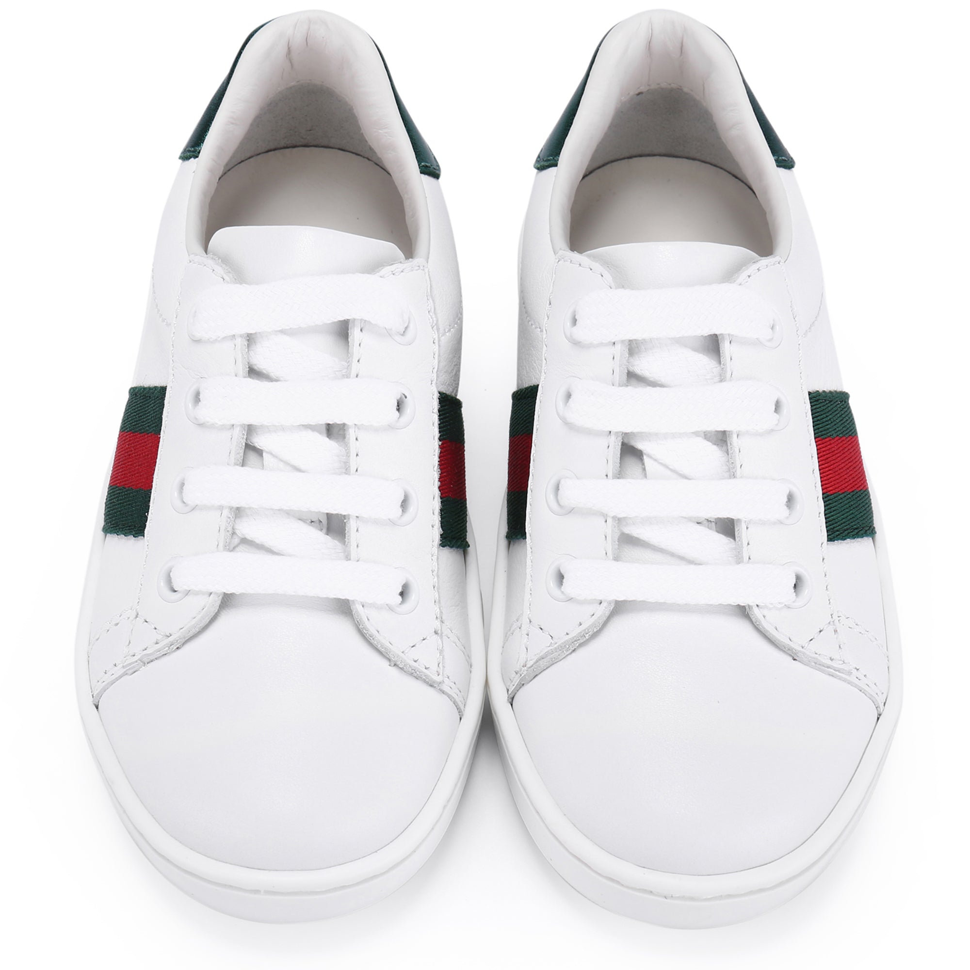 Baby Girls White Leather Trainers