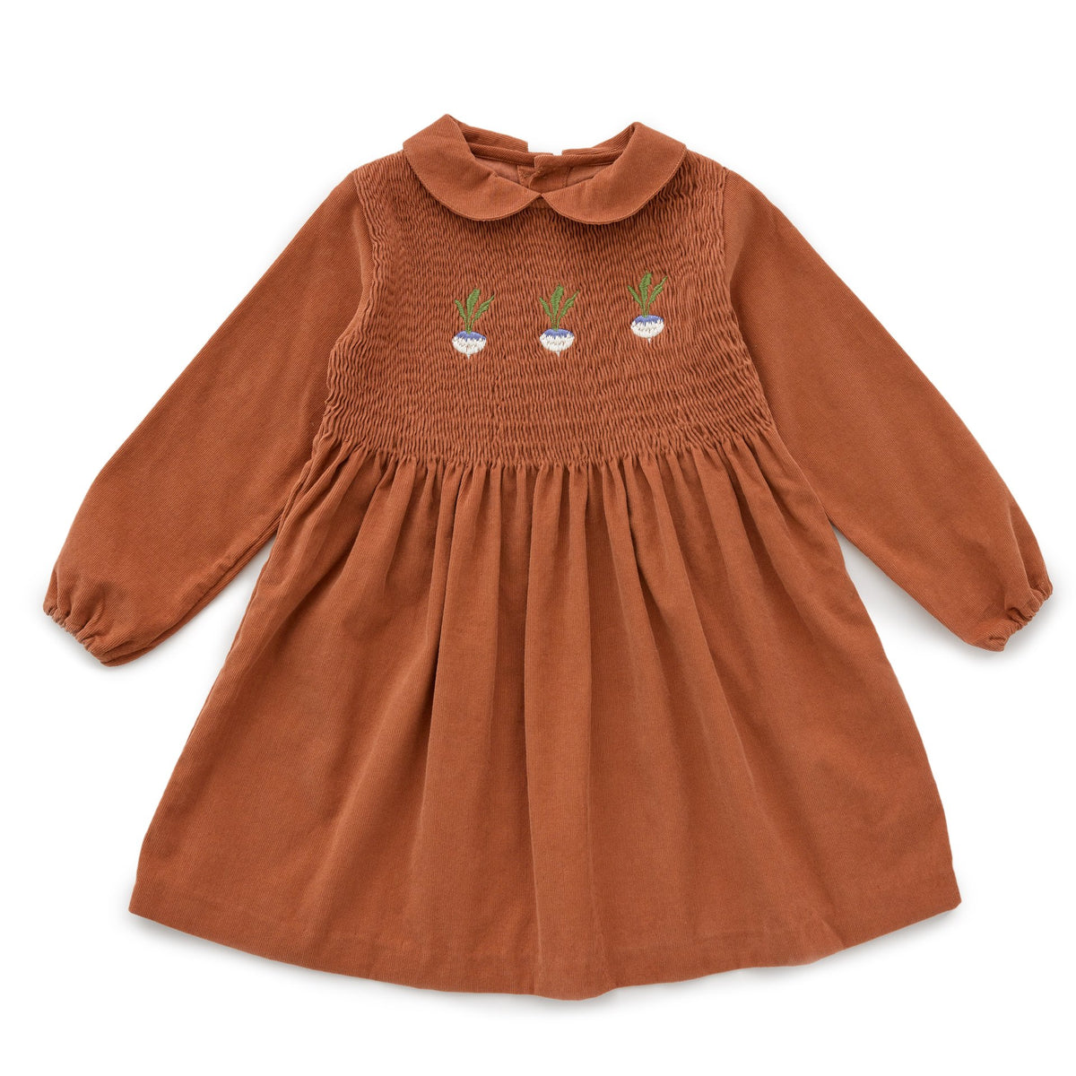 Girls Autumnal Peter Pan Collar Dress