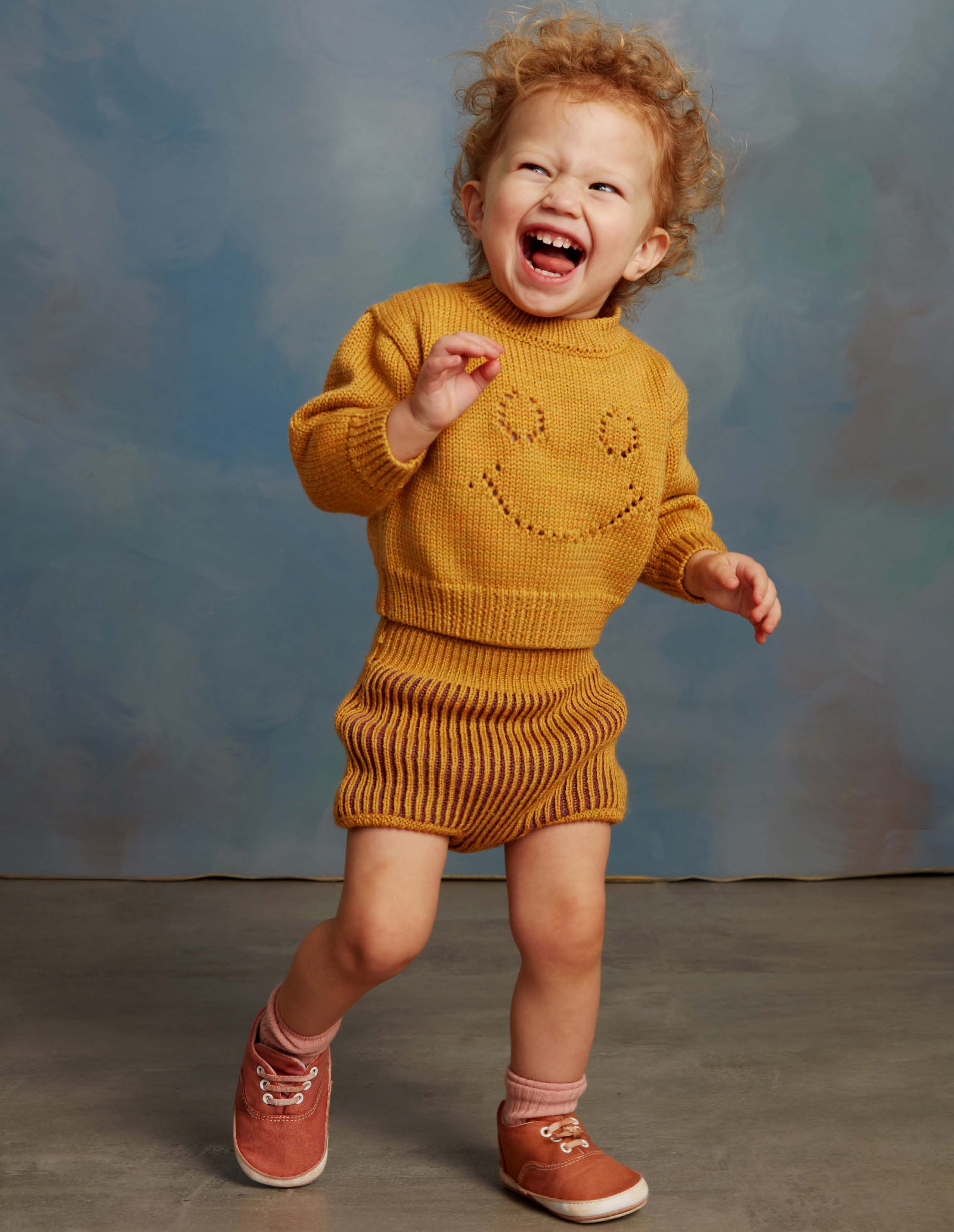 Boys & Girls Yellow Wool Sweater