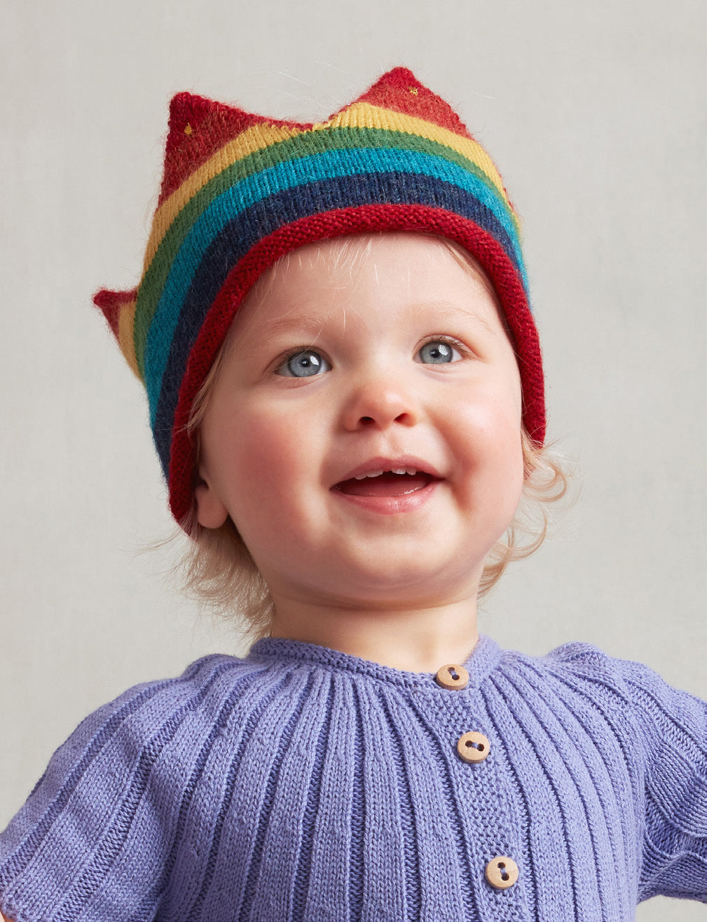 Boys & Girls Rainbow Embroidered Alpaca Crown