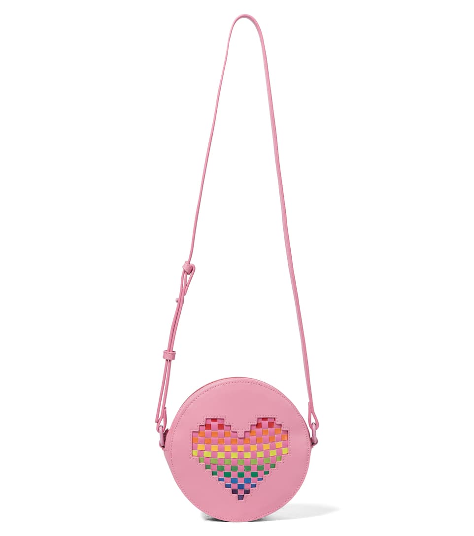 Girls Pink Heart Shoulder Bag
