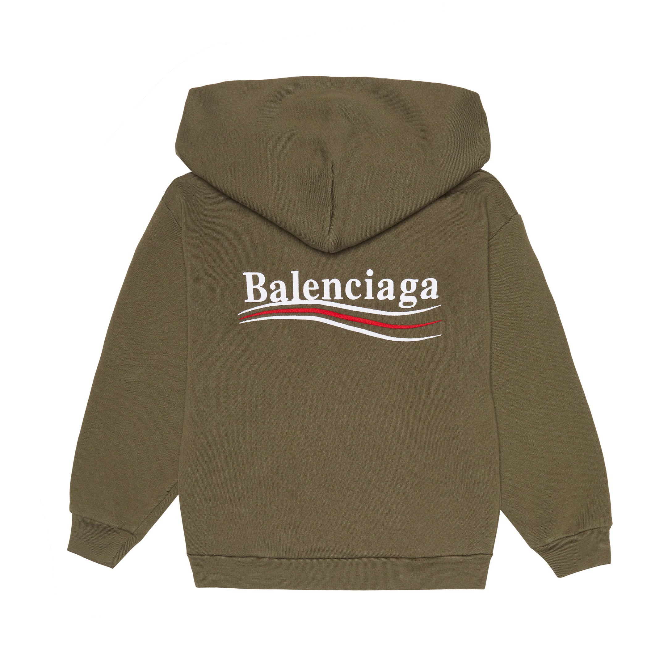 Boys & Girls Khaki Hooded Cotton Sweatshirt