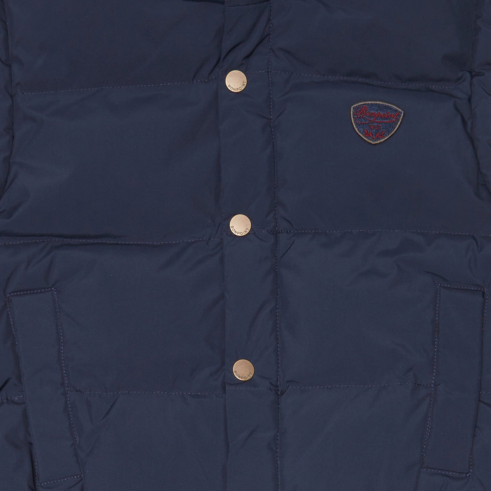 Boys Navy Padded Gilet