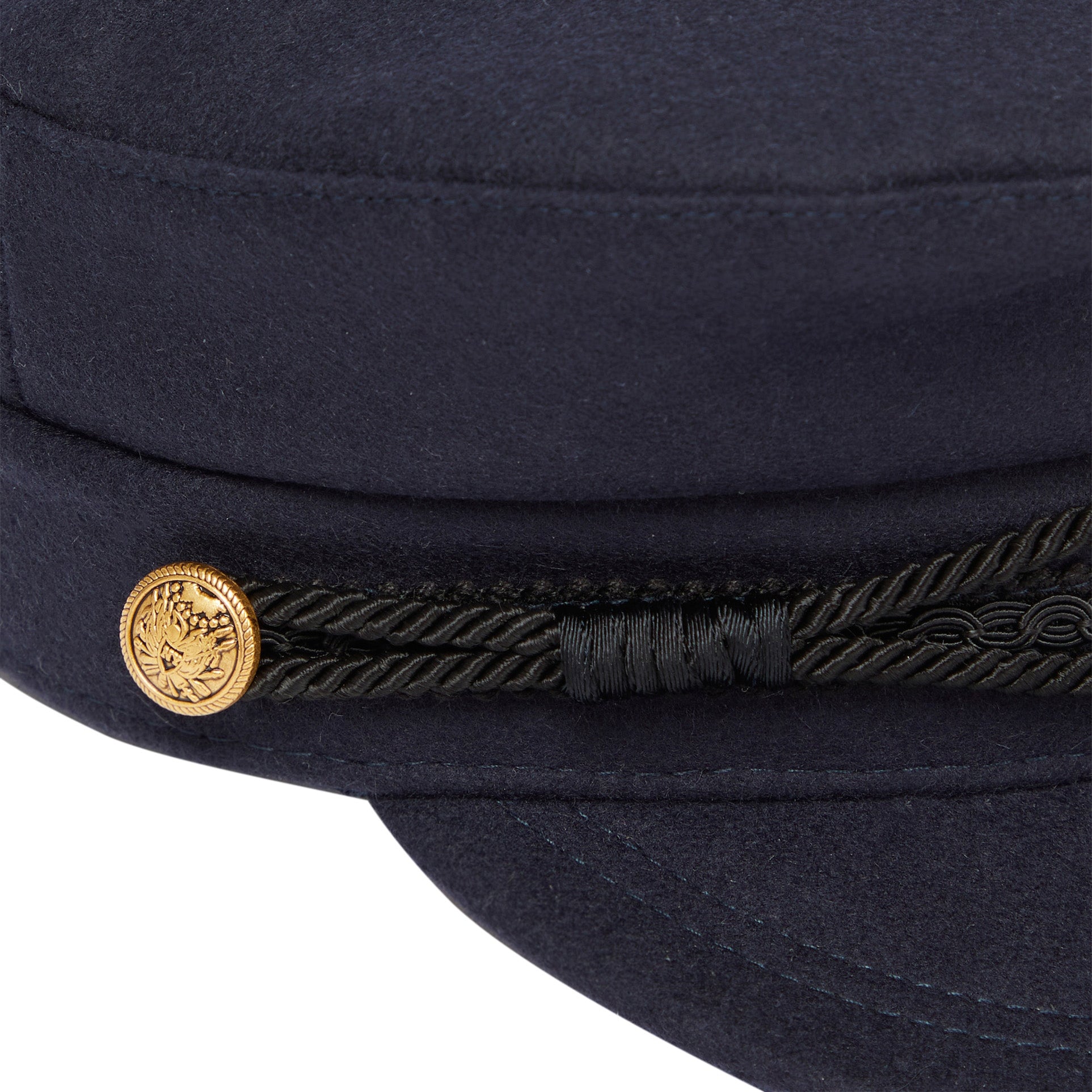 Girls Navy Wool Hat