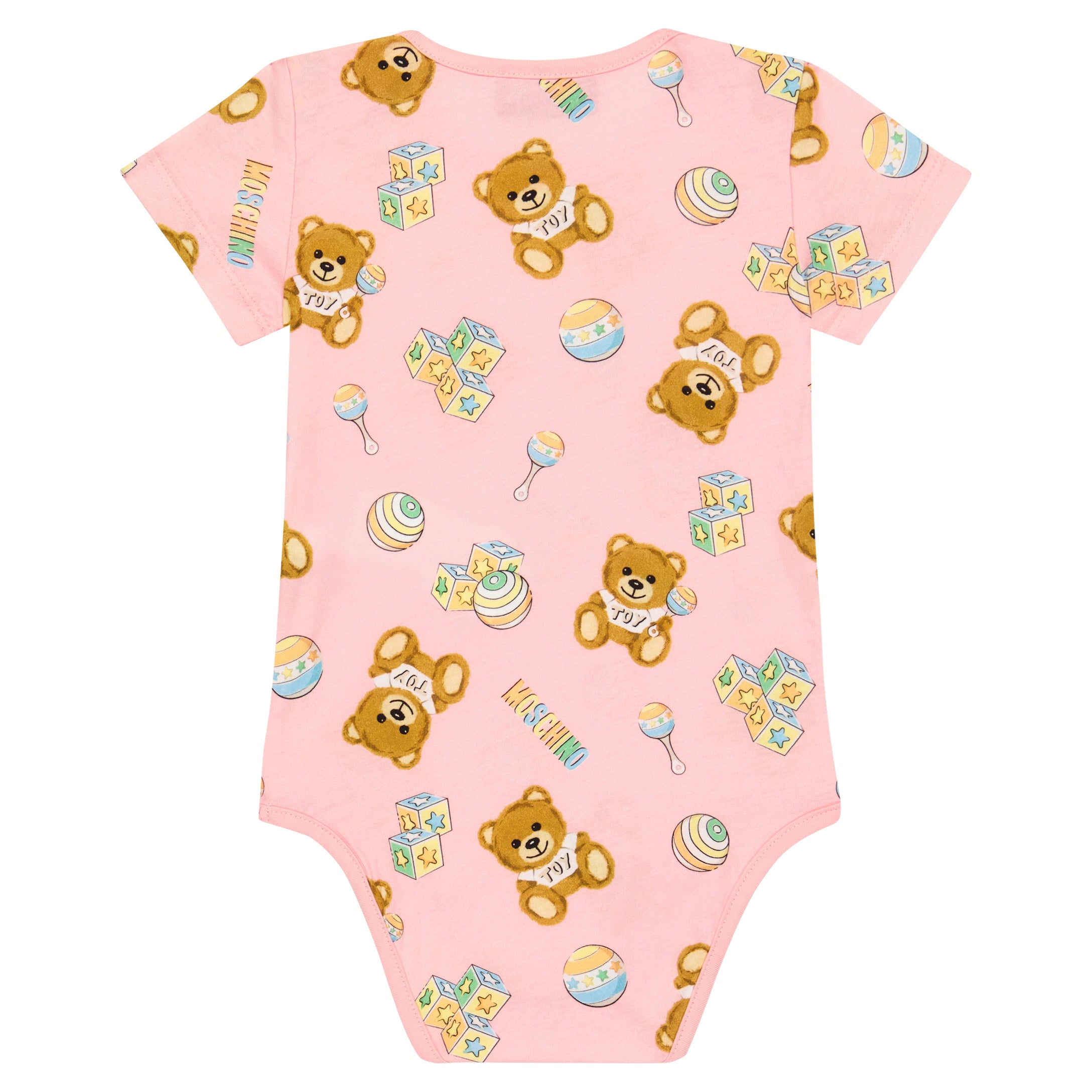 Baby Girls Pink Cotton Babysuit Set