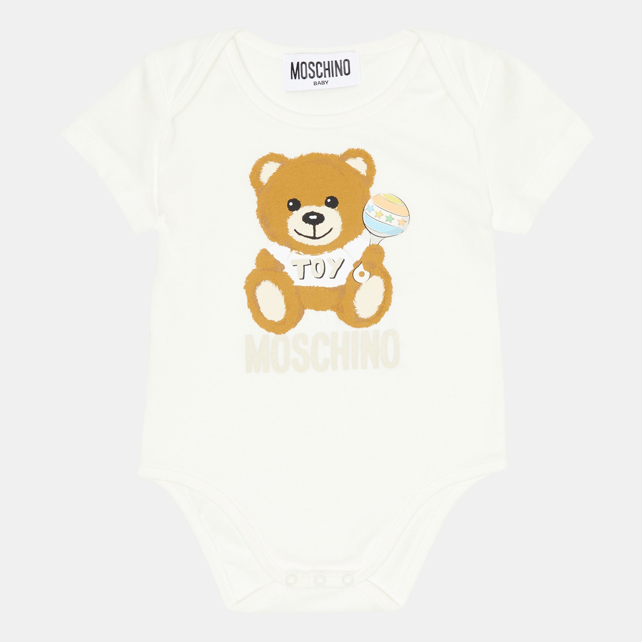 Baby Boys & Girls White Cotton Babysuit Set