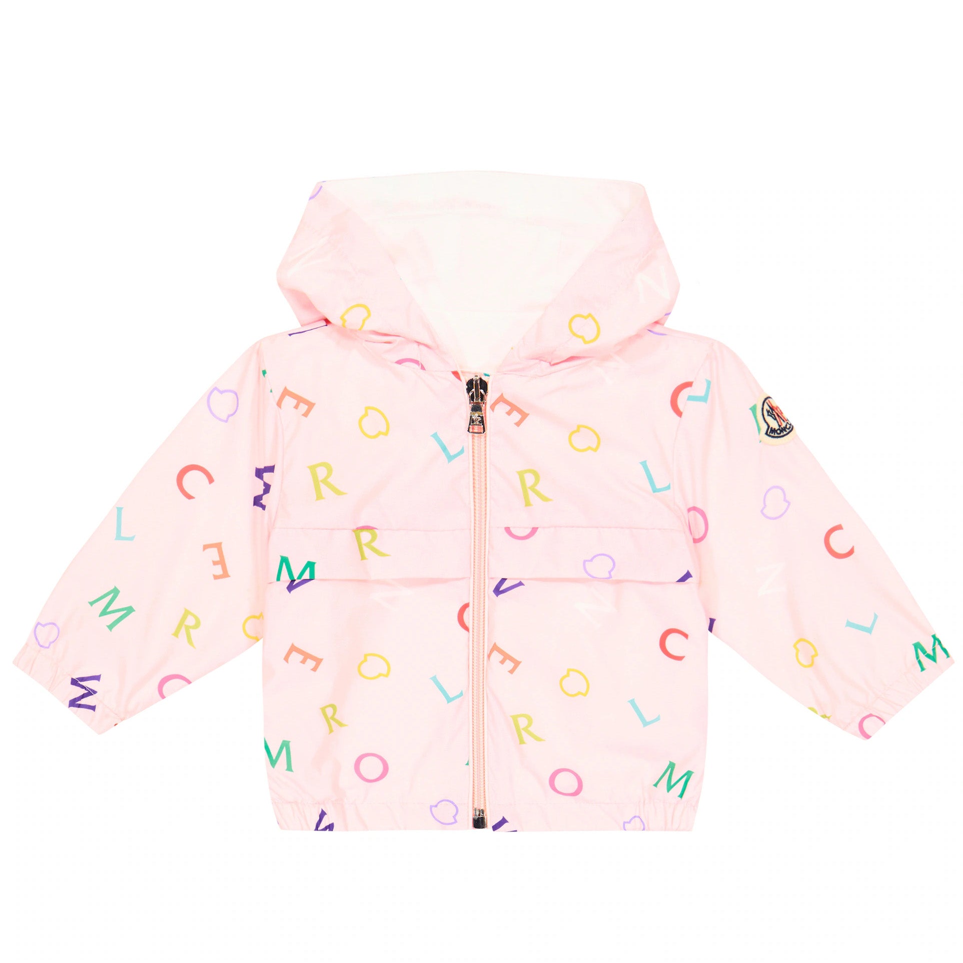 Baby Girls Light Pink Logo Hooded Jacket