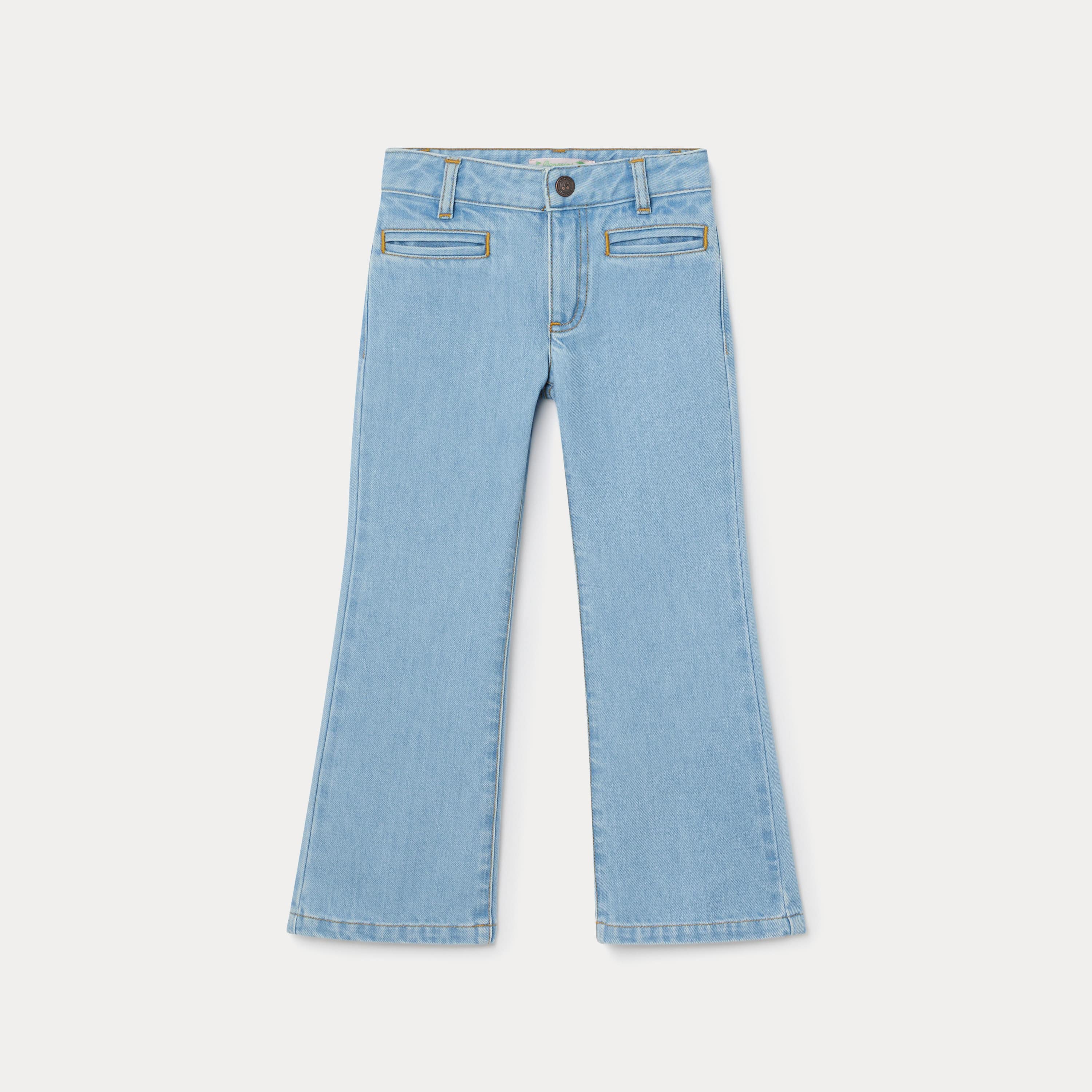 Girls Blue Denim Trousers