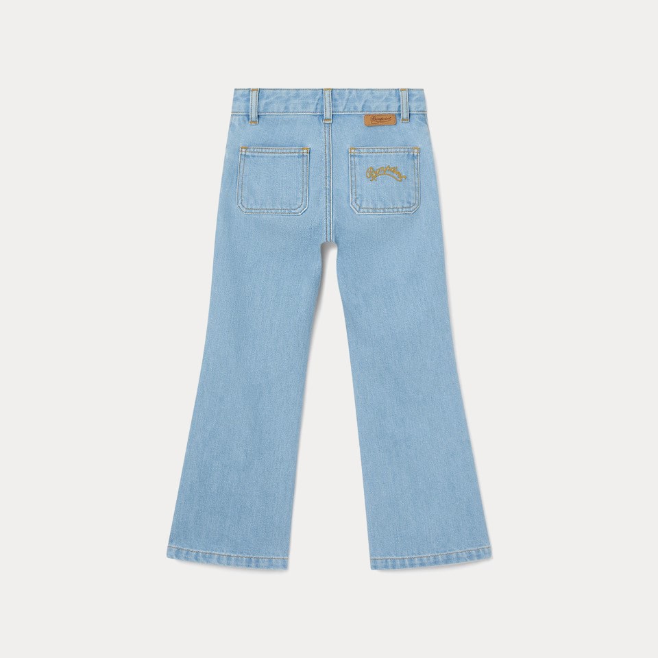 Girls Blue Denim Trousers