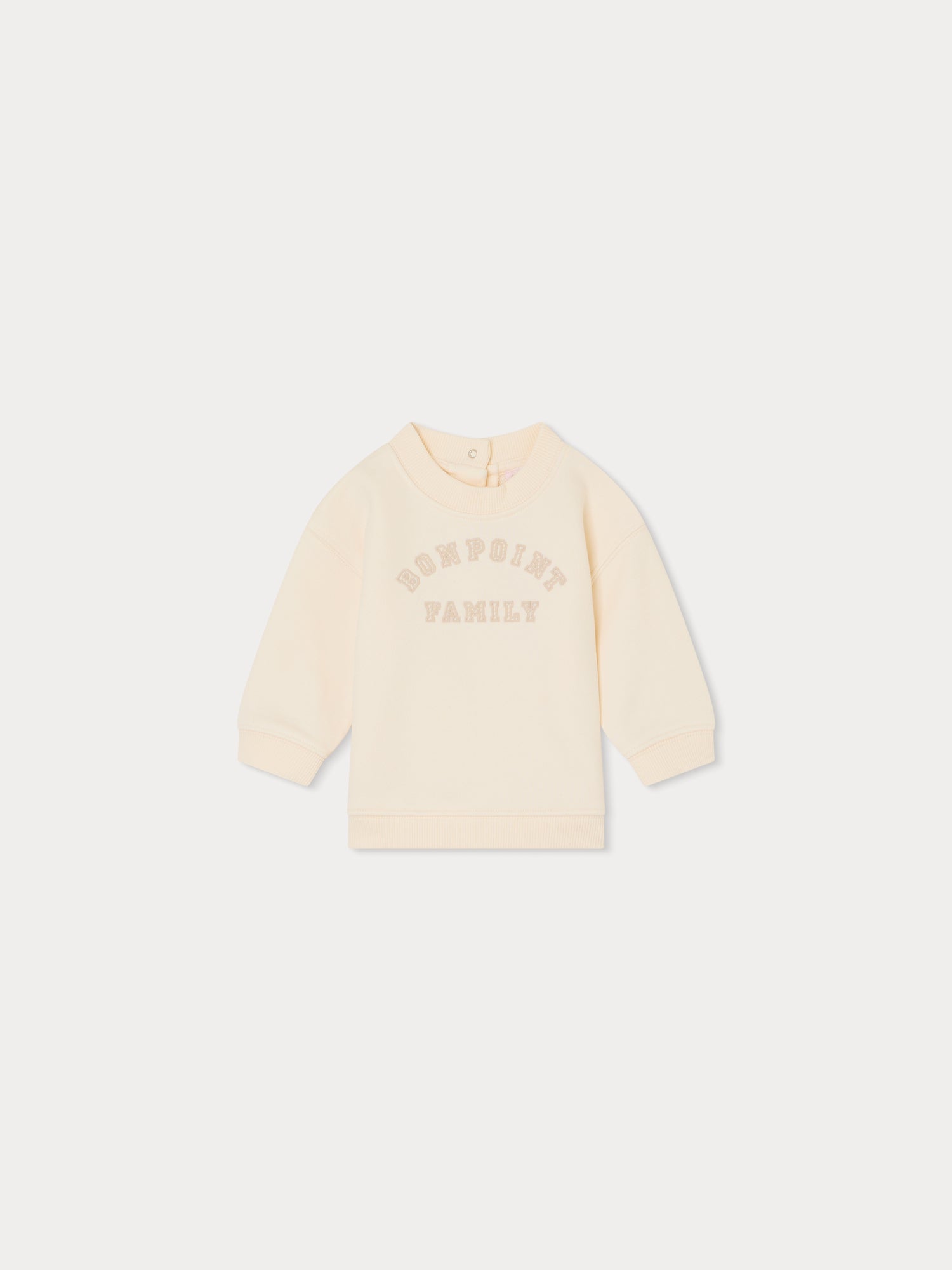 Baby Girls Pale Pink Logo Cotton Sweatshirt