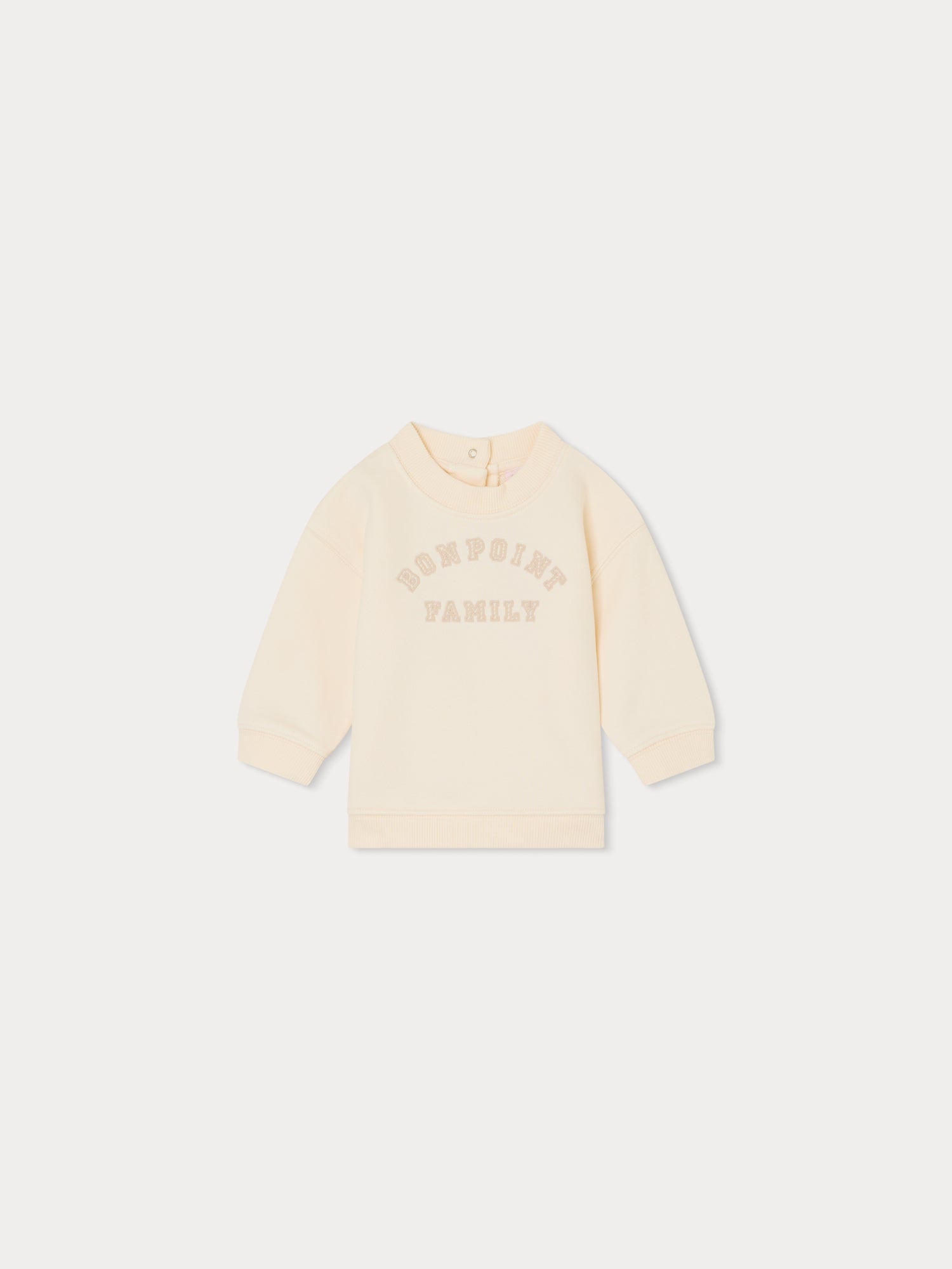 Baby Girls Pale Pink Logo Cotton Sweatshirt