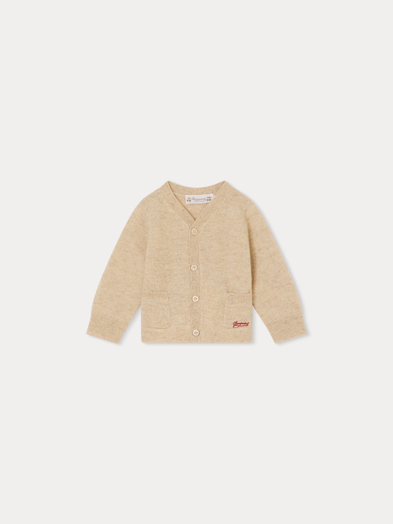 Baby Boys & Girls Beige Wool Cardigan