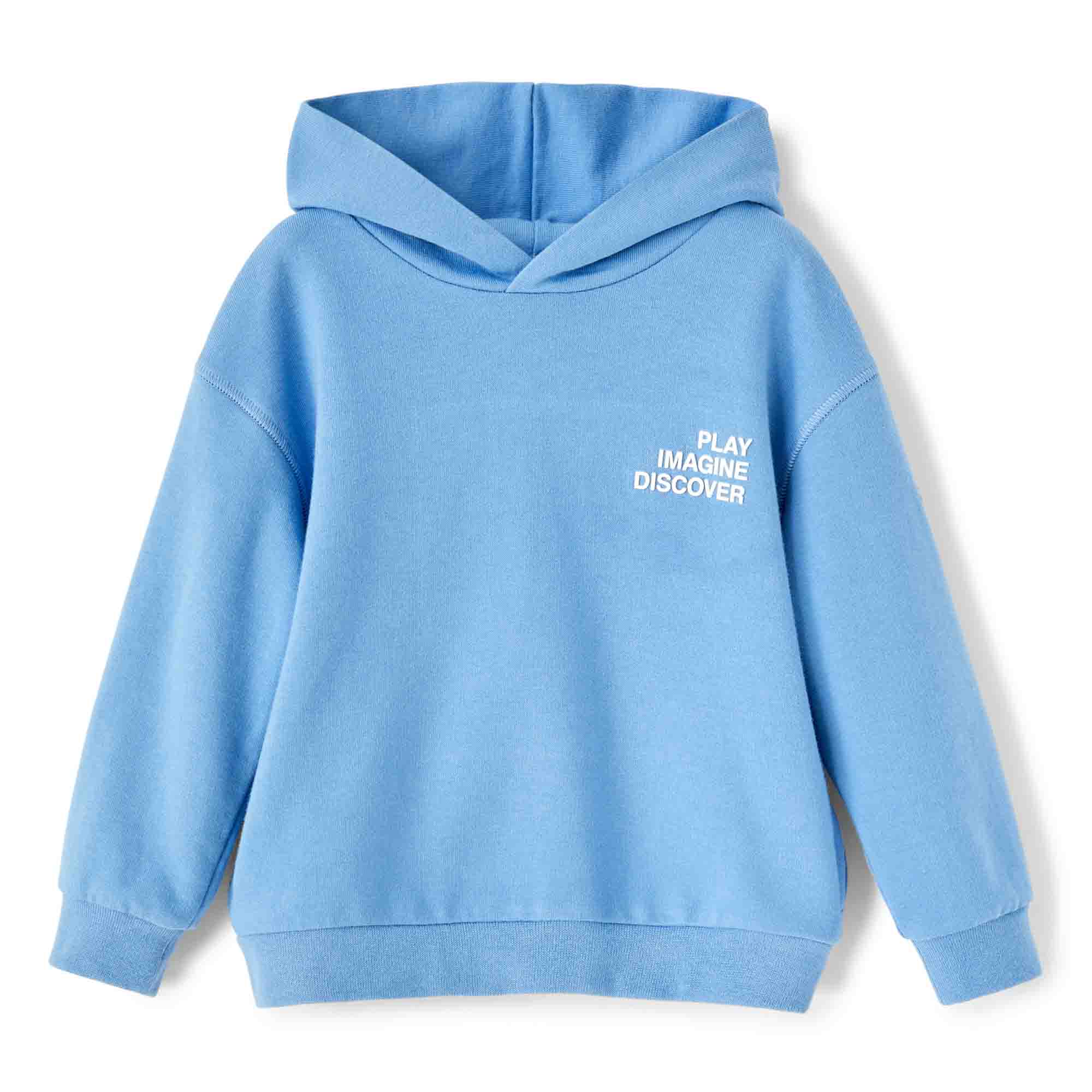 Boys & Girls Blue Hooded Sweatshirt