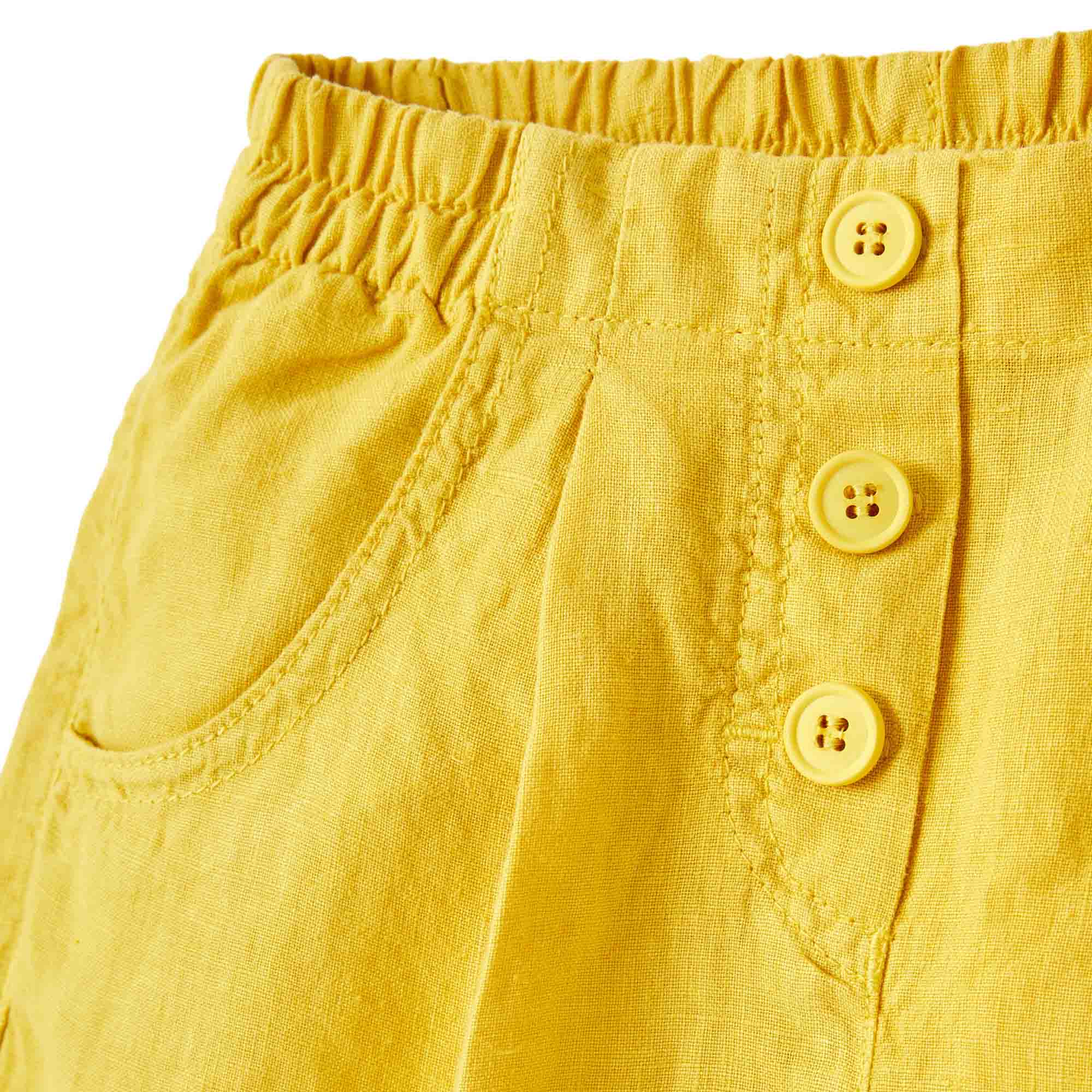 Girls Yellow Shorts